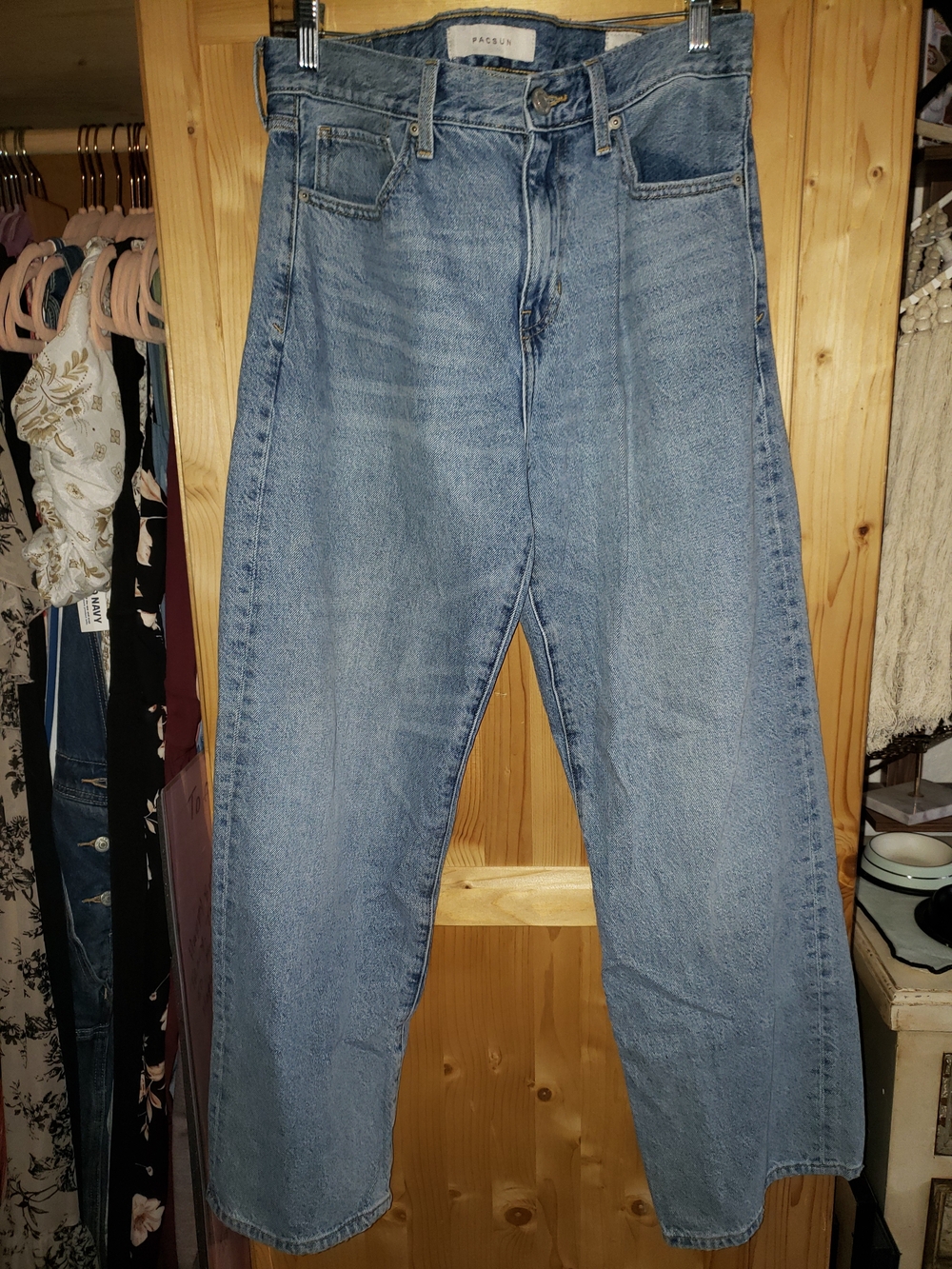 PacSun Men's Light Wash Relaxed Straight Jeans